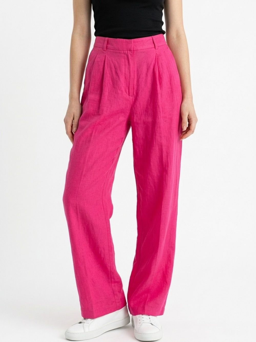 ANTONIO MELANI Fuchsia Wide Leg Pants